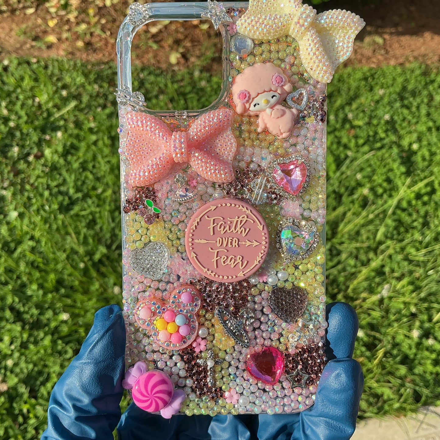 Faith over Fear-Freestyle Bling Case