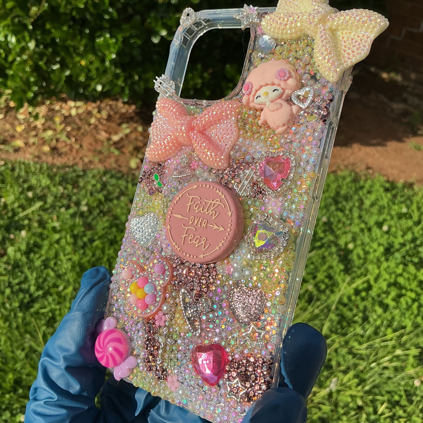 Faith over Fear-Freestyle Bling Case