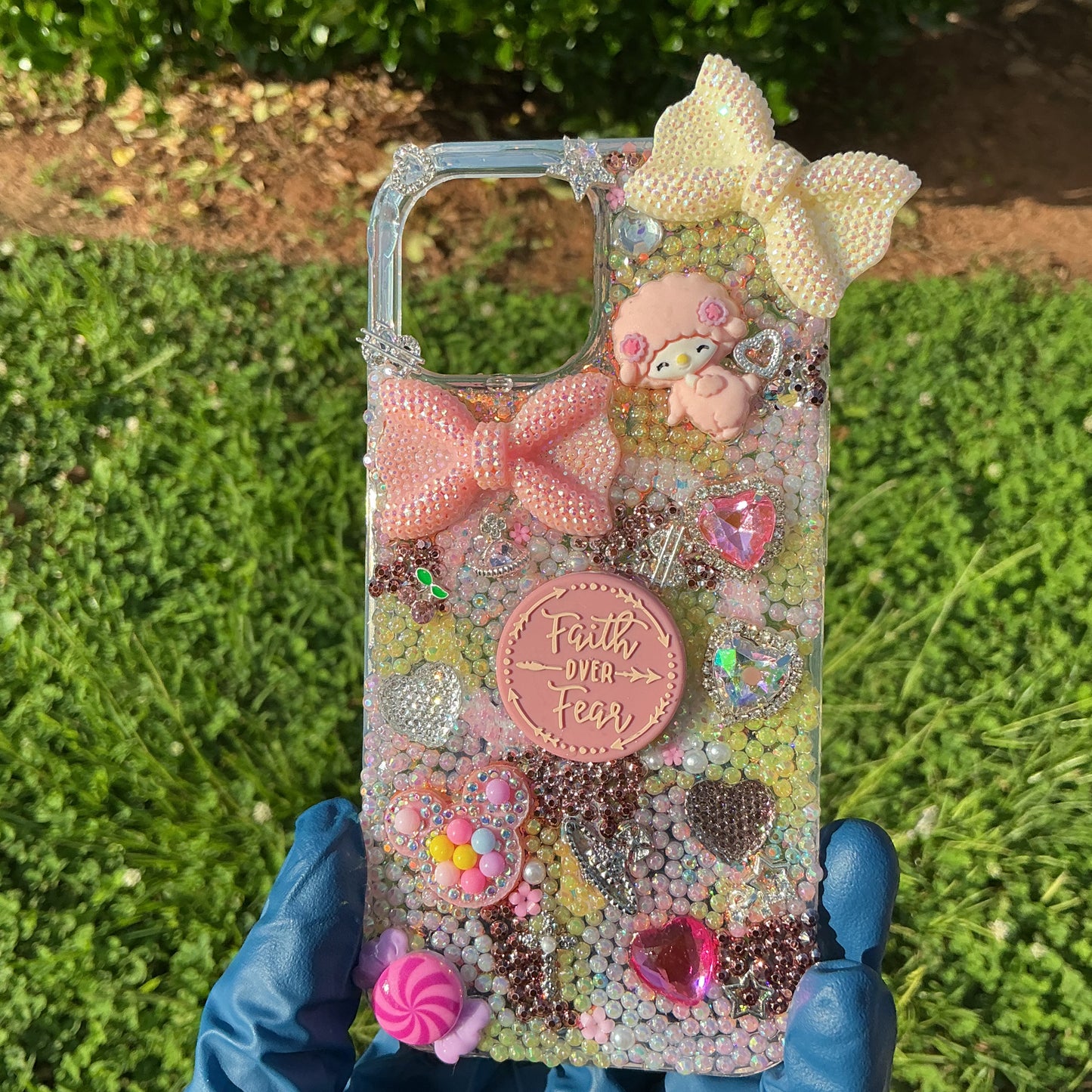 Faith over Fear-Freestyle Bling Case